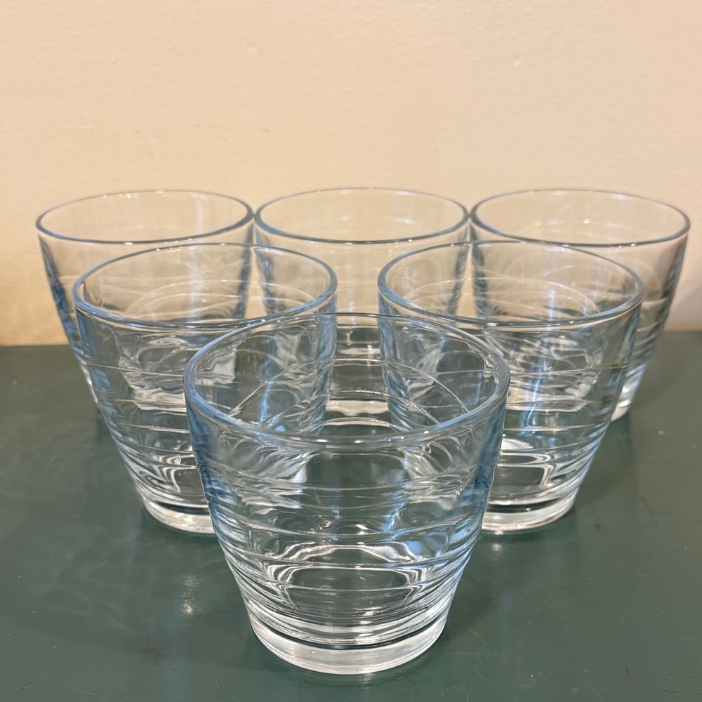 Vintage Libbey Orbita Old Fashioned Tumblers. Set of 6.